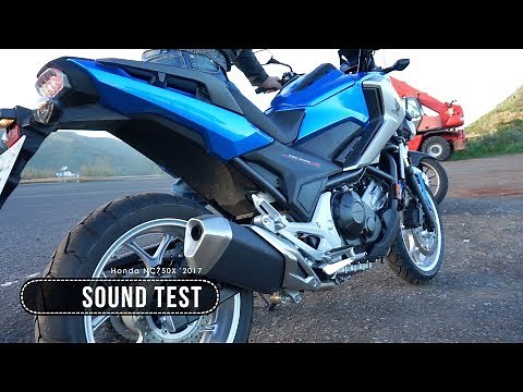 Honda NC750X Sound of the stock exhaust