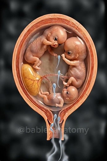 Triplets in the Womb How Three Babies Develop Together #triplets #pregnancy #babies