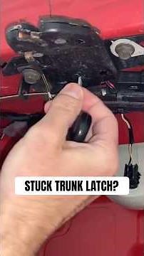 FIXING A STUCK TRUNK LATCH 👍