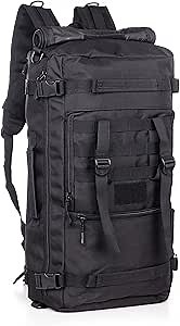 HUNTVP 50L 3 Way Tactical Backpack Military MOLLE Assault Backpack Modular WR Bag