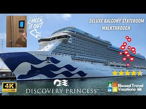Discovery Princess Deluxe Balcony Stateroom Walk Through