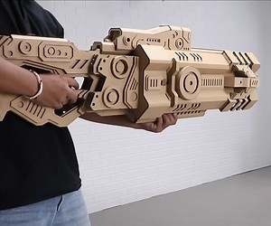 This Giant Cardboard Blaster Uses the Power of Exploding Butane
