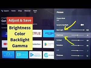 All Android TV | How to Adjust Brightness and Contrast and Save Adjusted Picture Settings