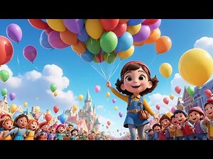 ABC Balloon Parade to the Sky Castle | Alphabet Song Adventure for Kids | Fun Learning Rhyme