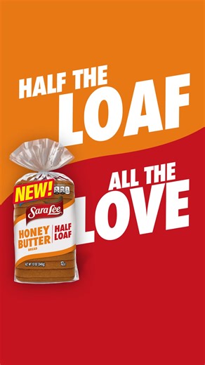 Give yourself the taste you love and the goodness you want, without the concern of letting a full loaf go to waste, with NEW Sara Lee Bread Half Loaves. | Sara Lee Bread