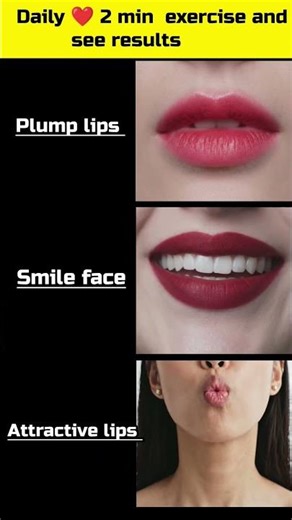 Plump Lips Naturally 💋 | Lip Exercises for Bigger Lips at Home