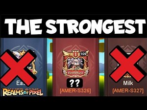 THE STRONGEST PLAYER AND TEAM??? REALMS OF PIXEL