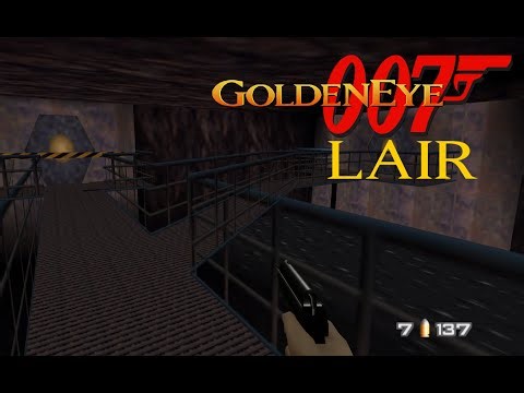 GoldenEye N64 - Lair (GoldenEye 007 - Janus Alternative Pack custom level with Caverns OST)