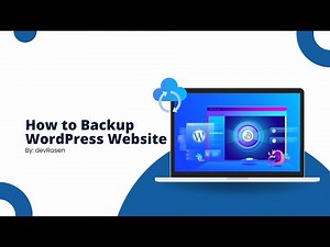 How to Backup Your WordPress Website for Free | devRasen | WordPress Wesbite Backup
