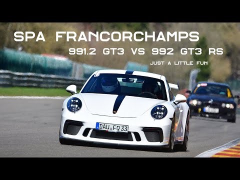 Spa Francorchamps 991.2 GT3 fun battle with a friendly 992 GT3 RS