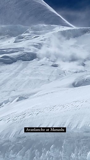 Manaslu Avalanche 2022 🎥 @surjochowdhury #nepal #manaslu #everest #mountaineering #climbers #outdoor #videooftheday #viralvideos #nepal_visuals | nepalvisuals