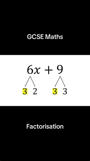 Factorising by taking out the highest common factor. #Factorising #GCSEMaths #Algebra #MathsRevision