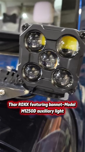 @joywayofficial on Instagram: "Power meets precision on the Thar Roxx. Auxiliary light M1250D installed on the bonnet—tri-colour modes, remote-controlled operation, and uncompromised visibility. Built for off-roading that doesn’t stop when the road ends 🛣️✨ @joywayofficial @the_car_audio_rhythm #Joyway #TharRoxx #OffRoadLights #AuxiliaryLights #4x4Build [Thar Roxx, M1250D auxiliary light, tri colour light, remote control lights, off road lighting, bonnet installation, Joyway accessories]"