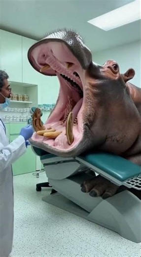 Hippo Dentist Visit Goes Wrong #EpicFail #FunnyAnimals #funny