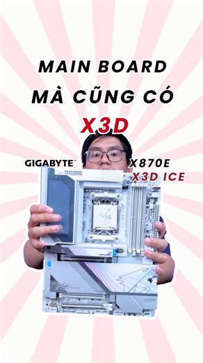 9.1K views · 102 reactions | Gigabyte ra mắt Bo mạch chủ (Main board) tối ưu hiệu năng cho CPU AMD X3D. #pc #pcgaming #amd #cpu | Tech by Lân | Facebook