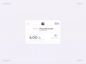 Alarm UI Design