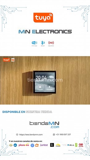 Panel de Control Inteligente Multifuncional TUYA Smart WiFi Bluetooth LCD 4 pulgadas PST-T6E #MN_Electronics #PanelInteligente #TUYASmart #HogarInteligente #SmartHome #TecnologíaHogar #WiFiControl #Android #iOS #PantallaTáctil #Resolución480x480 #AltavozInteligente #ReproducciónMúsica #ControlInteligente #InnovaciónHogar #TecnologíaModerna #AutomatizaciónHogar #ConexiónTuya #DispositivosInteligentes #SmartLife | MN Electronics
