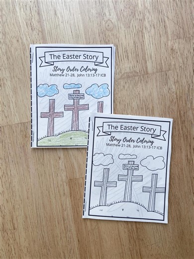 Preschool Easter Story Flip Book Printable, Holy Week Craft, Faith-based Easter Craft, Resurrection Story, Easter Sunday School - Etsy
