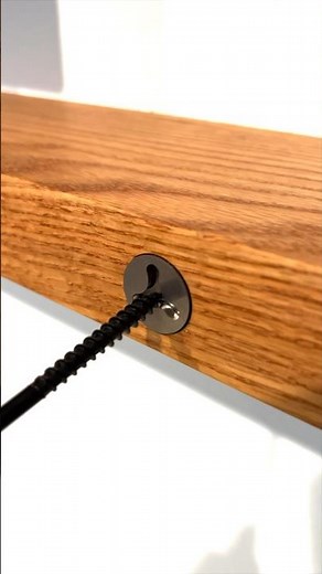 Flush Spring Loaded Screw! #screws #floatingshelf #diy