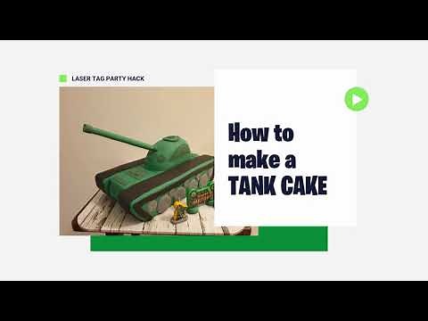 [ BIRTHDAY CAKE ] How To Make A Tank Cake - Step By Step
