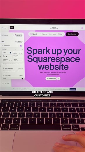 Control your Squarespace typography in one place (code-free of course) sparkplugin.com