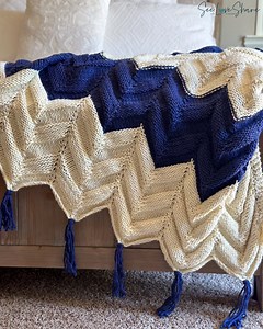 Easy Knit Throw PATTERN - Chunky Throw Knit Pattern Beginner Friendly, Farmhouse Rustic, Handmade Blanket, Diy Decor - Etsy