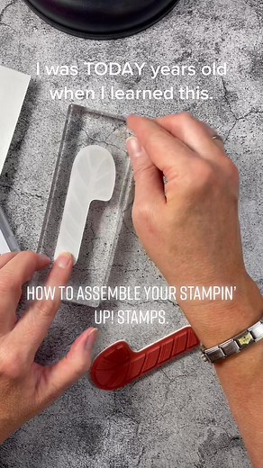 I just learned the easiest way to assemble your cling stamps with Stampin’ Up!!. Amazing! #clingmountstamps #stampinup #cardmaking #stamp #scrapbook #papercrafts