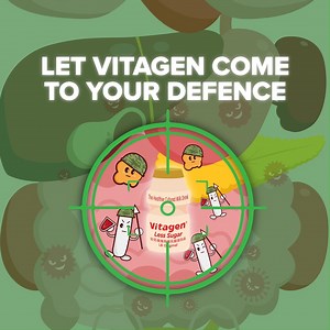 10K views · 20 reactions | This Total Defence Day, let’s build up our gut defence with VITAGEN Less Sugar. It contains billions of probiotics and prebiotics that strengthen your gut for a healthier digestive system! #VictoriousLifestyle #VforVitagen #VitagenSG #Vitagen #VitagenLifestyle | VITAGEN Singapore | Facebook