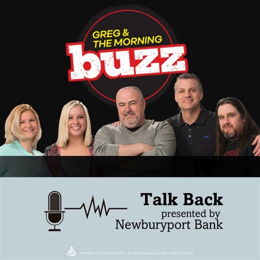 Have you heard us on the radio? Newburyport Bank is now the proud sponsor of the Talk Back mic on Greg & The Morning Buzz! Tune into 100.3 WHEB to hear us every morning. Start your day in a fun way, and journey well. #JourneyWell #NewburyportBank #TalkBackMic #GregAndTheMorningBuzz | Newburyport Bank
