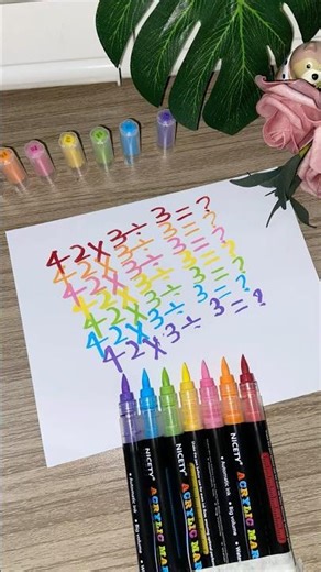 🎨🔥 7 Pens vs Math Equations!