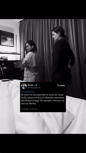 Calle hizo que poche baile la canción de Taylor Swift 🤭🫣😅😁☺️ @Daniela calle @poché @Calle y Poché