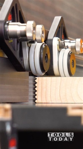 ToolsToday on Instagram: "Coming in at number 3 for 2025 is creating a self-aligning glue joint using this Amana Tool 80 degree V Joint bit on the router table. The bit did a fantastic job cutting this making it a nearly seamless joint. This joint provides additional glue area strengthening the joint and is especially useful when making raised panels as the glue seam is much less noticeable when joined like this. All tools used are available from @toolstoday, be sure to check them out there. --