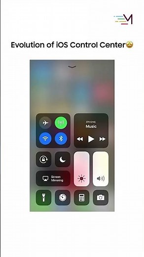 iOS Control Center Evolution | iPhone iOS 1 to iOS 26 🍏