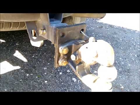 Welding an anti theft device for trailer hitches