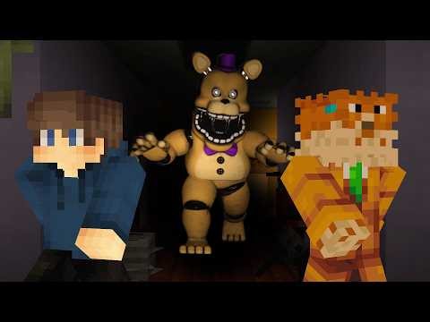 2 Idiots Survive the SPRINTING FREDBEAR in Minecraft