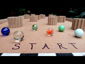 How To Make Marble Race Game from Cardboard