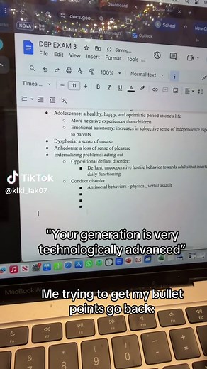 Gen Z Struggles with Google Docs Bullet Points