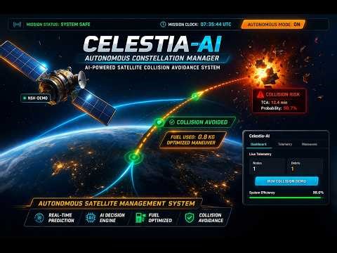 Celestia-AI | Autonomous Satellite Constellation Manager | Hackathon Demo