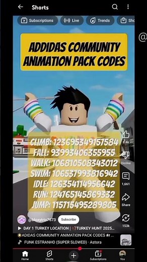 adidas community animation codes