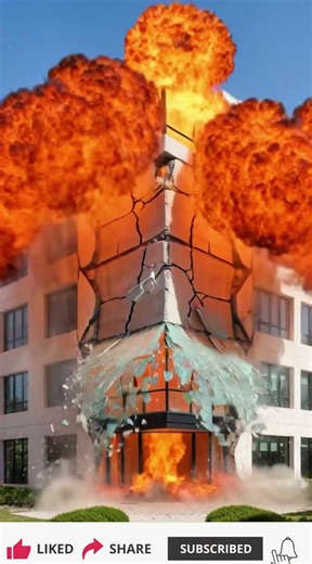 Perfect Glass Tower → Total Collapse 😱 | Cinematic Earthquake Destruction