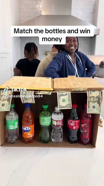 Match the Bottles and Win Money Challenge