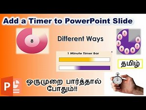 How to Add a Timer to a PowerPoint Slide in Tamil? #Timer# #Counter# #Timer explained in Tamil