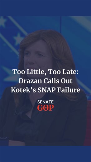 Notices went out Oct. 15 warning Oregonians they could lose SNAP benefits. Governor Tina Kotek waited weeks to act, then offered $6 per person. Meanwhile, Wyden and Merkley voted 13 times against reopening the government. This is failed leadership at every level. Christine Drazan #orpol #orleg | Oregon Senate Republicans