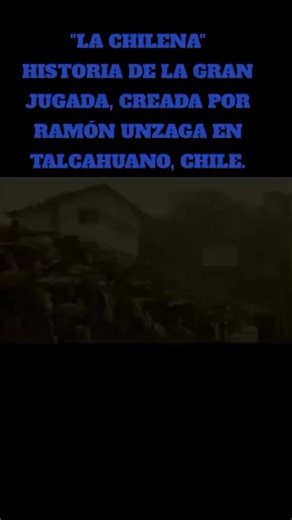 Justo Muñoz on Instagram: "Publicacion compartida por Archivo Histórico Tralcahueñu. "LA CHILENA" Historia de la gran jugada, creada por Ramón Unzaga, en Talcahuano, Chile. Fuente: TVU TELEVISION."