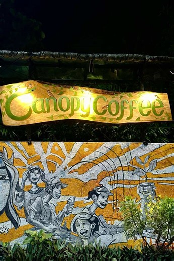 Canopy’s new signage is up just in time for National Arts Month!🎨 Huge thanks to @JEBO for bringing this piece to life 🖼️ If you’ve been waiting for a sign to visit Canopy…we’ve finally put up one 😉☕️🍃 #foryou #foryoupage #coffee #canopycoffee #nagacity