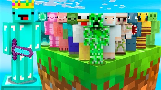 【生肉搬运/Skeppy】我困住了100个孩子来扮演mc中100个生物（I Trapped 100 Kids Representing 100 Mobs）