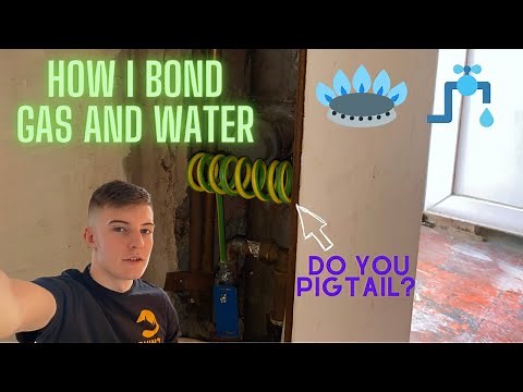 How I bond gas and water pipes - Electrician Apprentice - Do you pigtail your cables ?