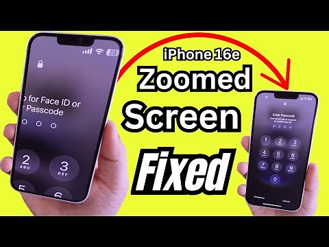 Fixed: iPhone 16e Screen Zoomed in Stuck [Exit Lock Screen Zoom]