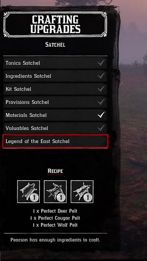 RDR2: LEGEND OF THE EAST SATCHEL!💀