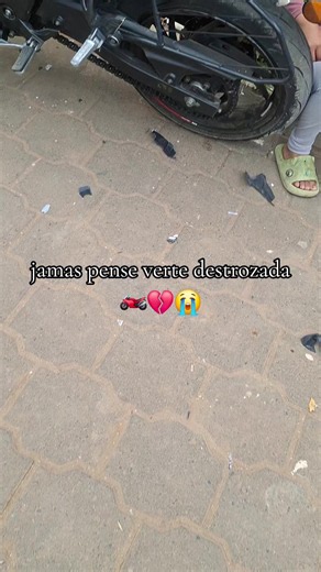 Jamás pensé verte destrozada: accidente Apache 200